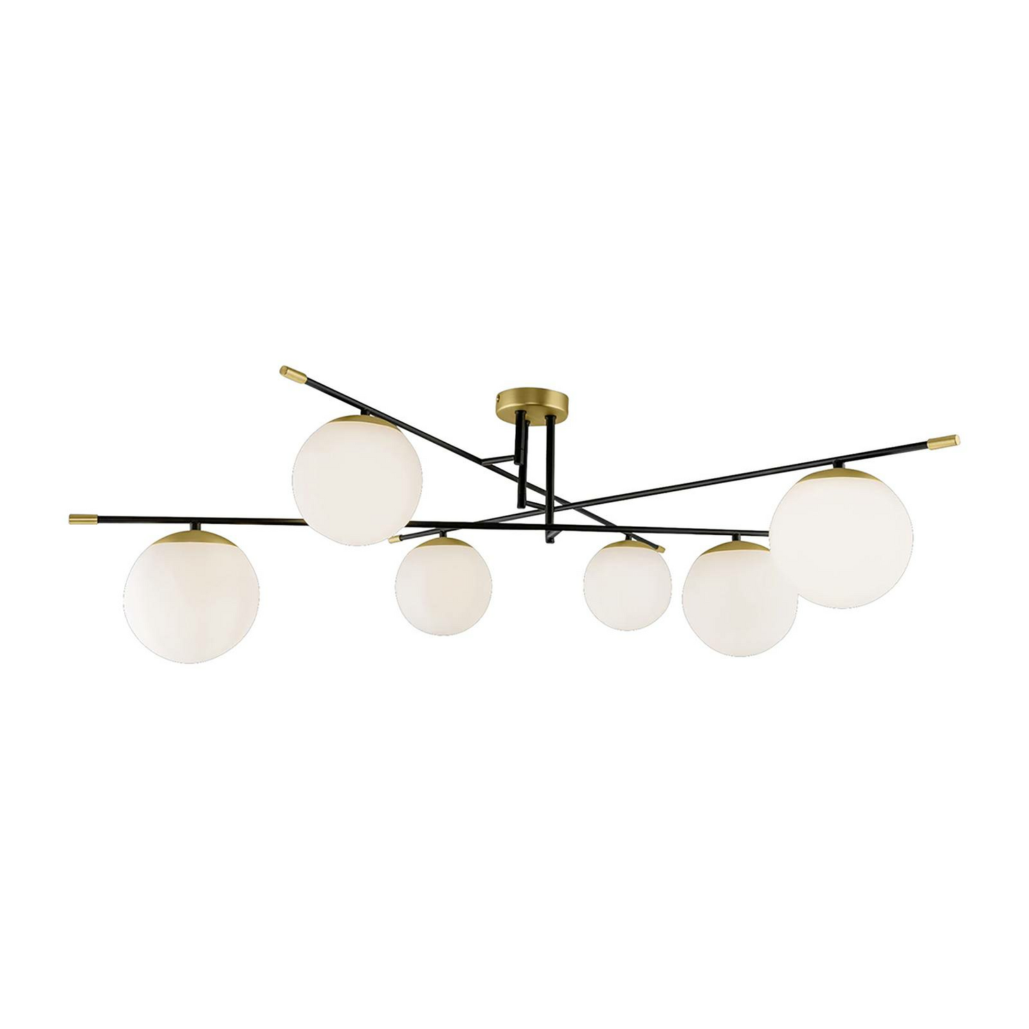 Maytoni Nostalgia Deckenlampe Deckenleuchte Lampe Leuchte 6 Flammig Gold Glas B-Ware