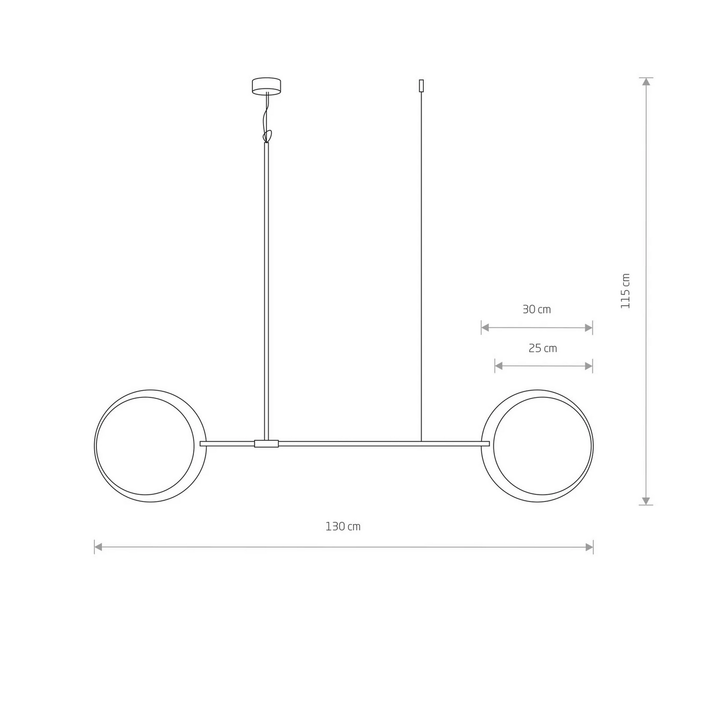 Nowodvorski Lighting Hängeleuchte Minimal Aus Eichenholz Zweiflammig Deckenlampe B-Ware - 5903139937597