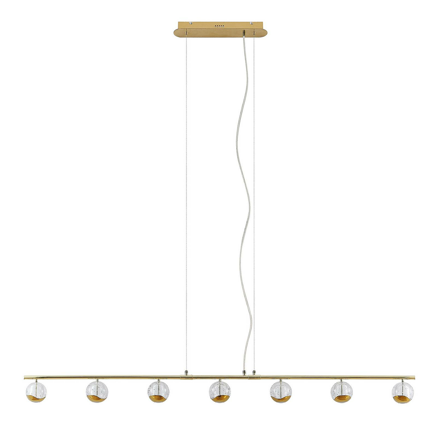 Lucande Kilio Led Hängeleuchte Pendelleuchte Deckenlampe Leuchte 7 Flammig Gold B-Ware - 4251911744040