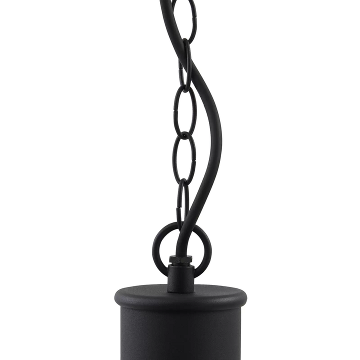 Lindby Außenpendelleuchte Luciane Hängeleuchte Hängelampe schwarz Alu Ø 31,8 cm