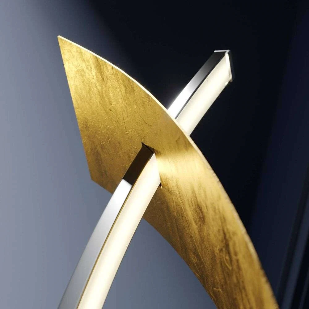 B-Ware Lucande Led Stehleuchte Marija Stehlampe Lampe Wohnzimmerlampe Led 24 W Schwarz