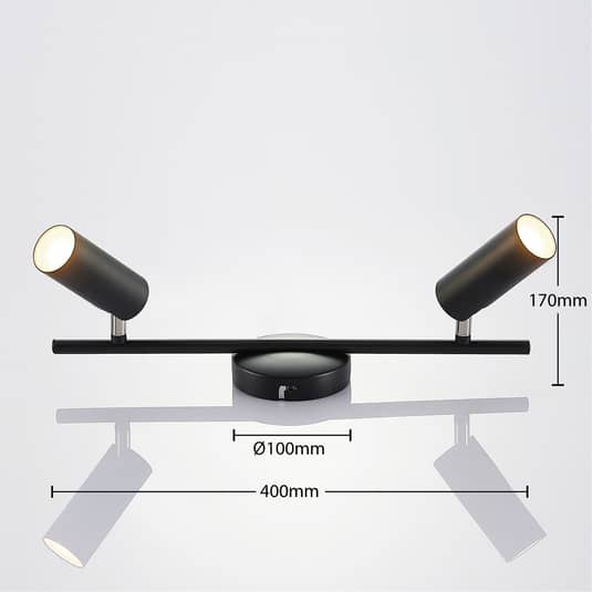 Lindby Camille LED-Deckenleuchte Deckenlampe Deckenlicht Leuchte Lampe schwarz - 4251096559460
