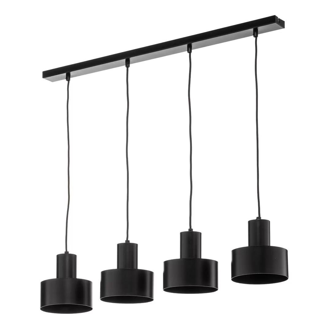Euluna Hängeleuchte Rif 4 Pendelleuchte Deckenlampe Linear 4 Flammig E27 Schwarz B-Ware - 5907554415081