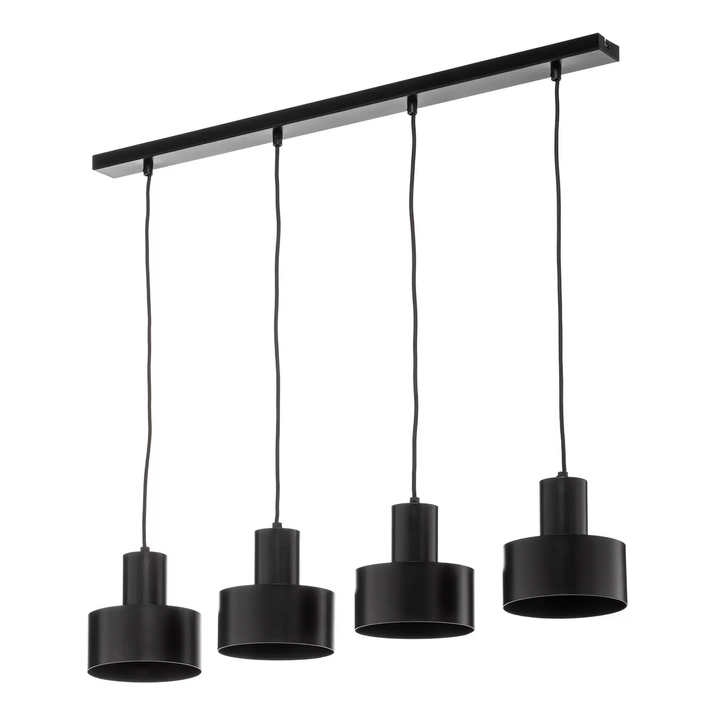 Euluna Hängeleuchte Rif 4 Pendelleuchte Deckenlampe Linear 4 Flammig E27 Schwarz B-Ware - 5907554415081