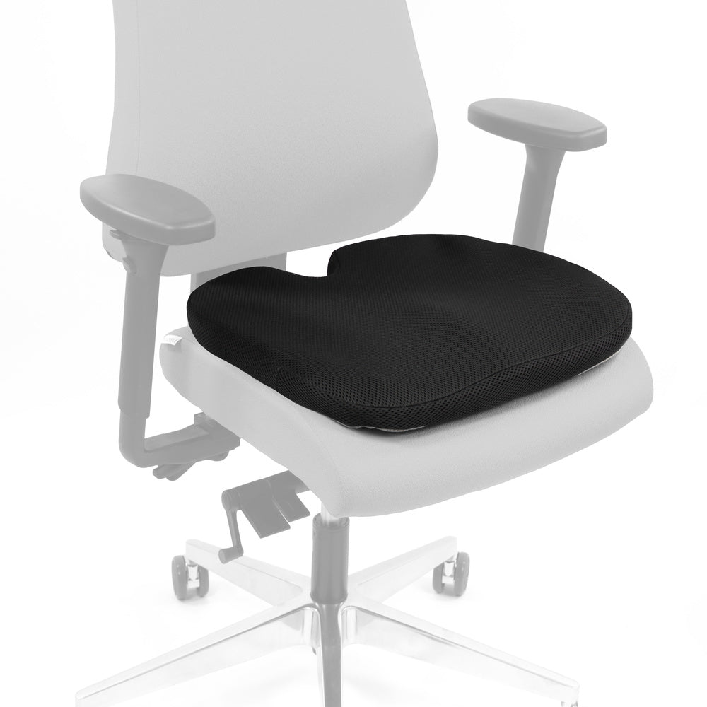 hjh OFFICE Sitzkissen MEDISIT III Gel Wabenstruktur Antirutsch schwarz 44x38cm - 4064323028499