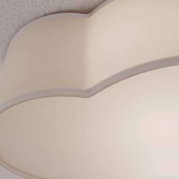 B-Ware Tk Lighting Deckenleuchte Cloud Deckenlampe Lampe Aus Textil Länge 41 Cm Grau
