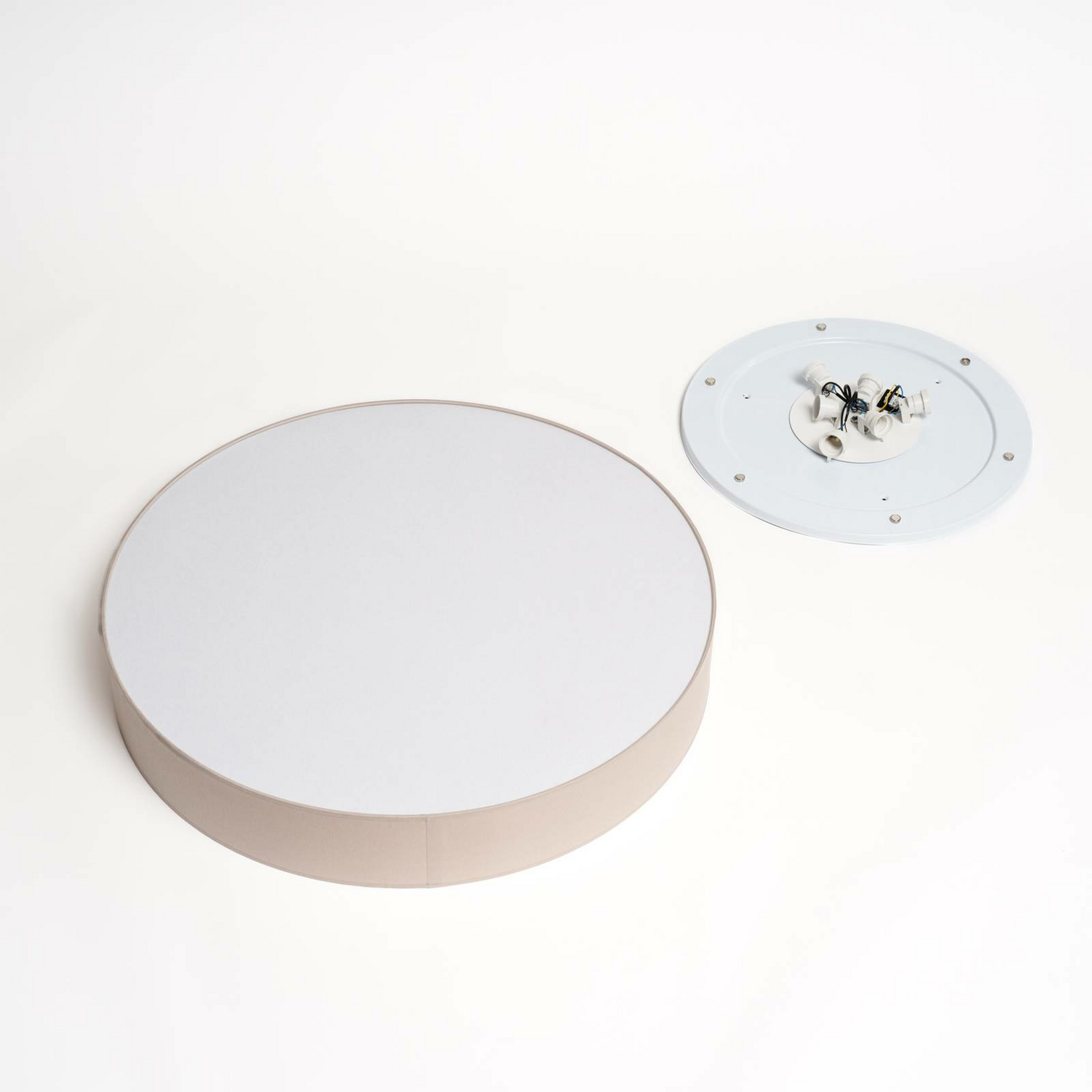 B-Ware Euluna Deckenlampe Rondo Hängelampe Lampe Leuchte 6 X E27 Beige ø 80 Cm