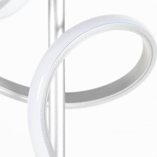 Lindby Zaylee Led Stehlampe Mit Dimmer Silber Stehleuchte Standleuchte Lampe 834 B-Ware - 7620096