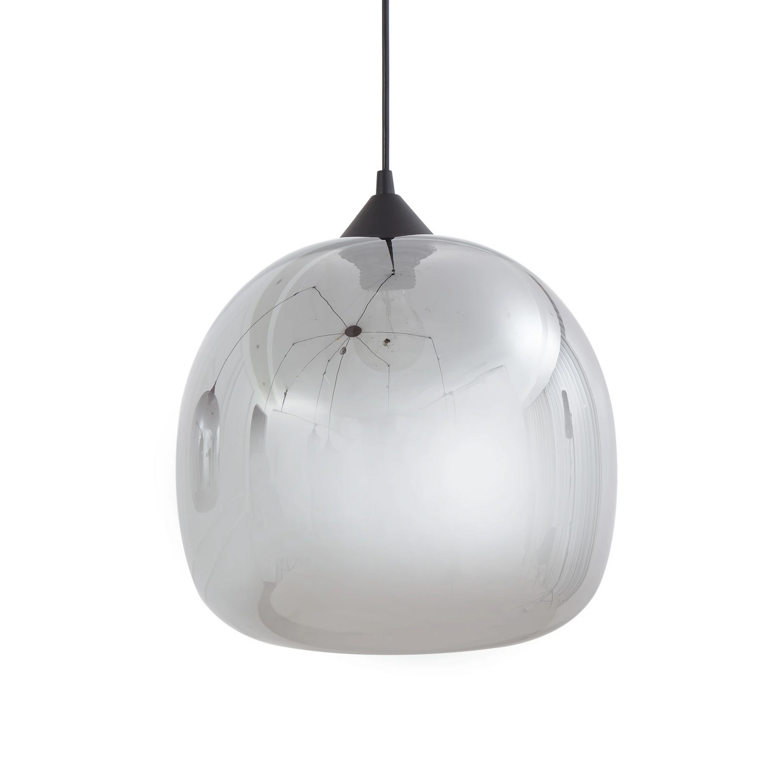 B-Ware Lindby Hängeleuchte Marla Hängelampe Deckenlampe 7-flammig Glas rauchgrau 128cm