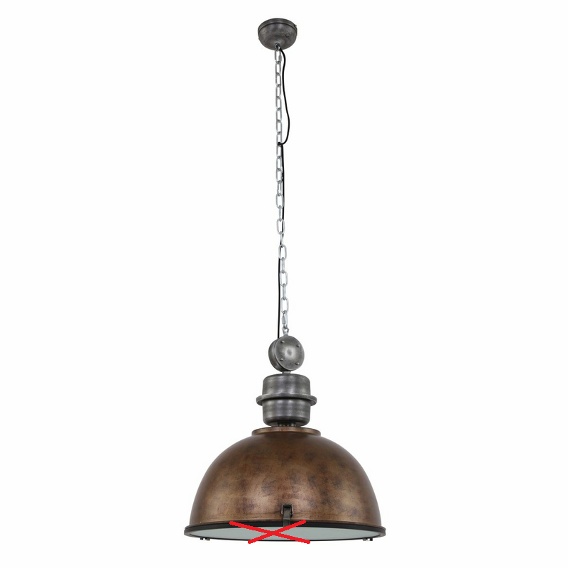 Steinhauer Braune Hängeleuchte Hängeleuchte Lamp Industriedesign SIEHE TEXT/FOTO