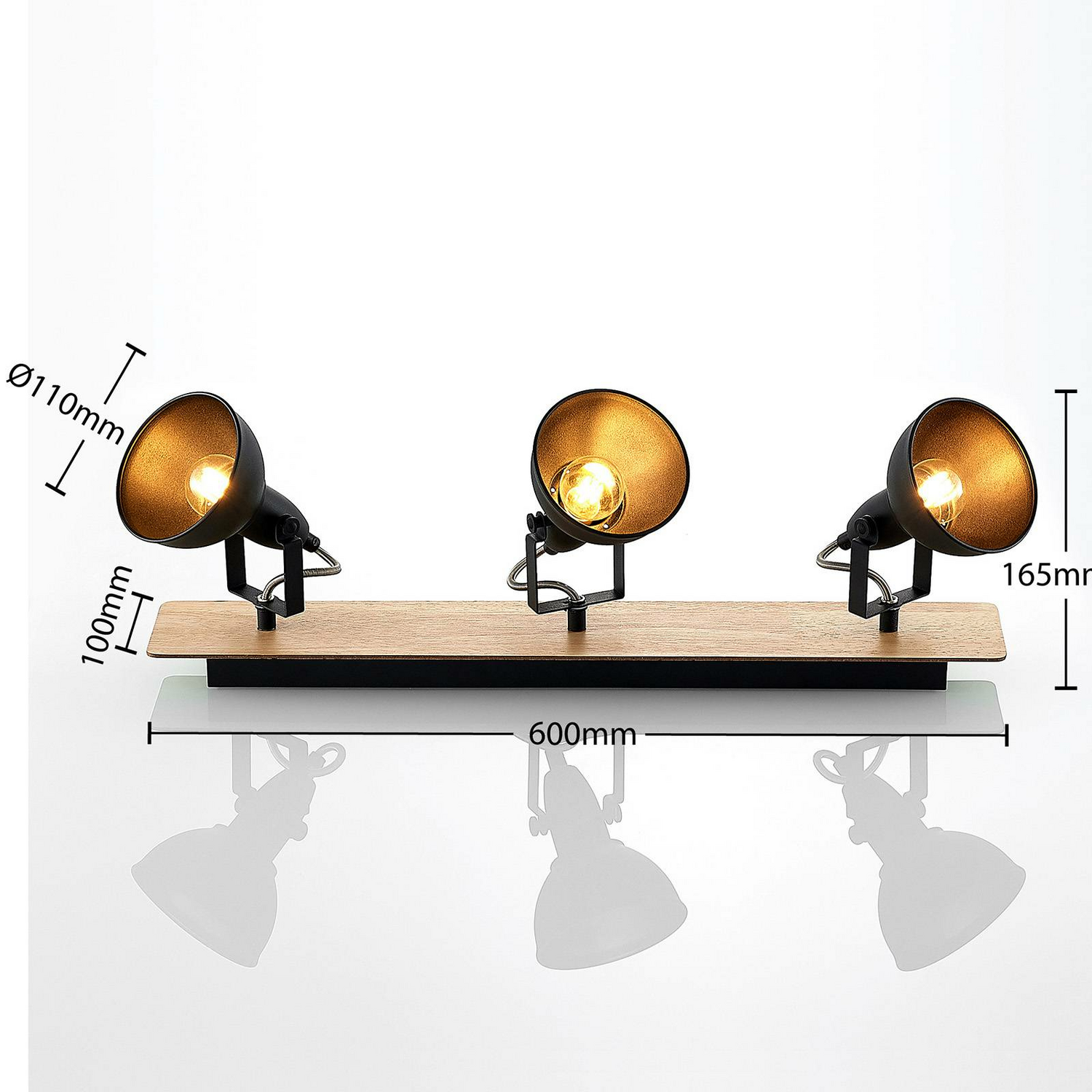 Plafonnier Lindby Aylis, lampe de salon, lampe de plafond, luminaire décoratif, E14 Schw614