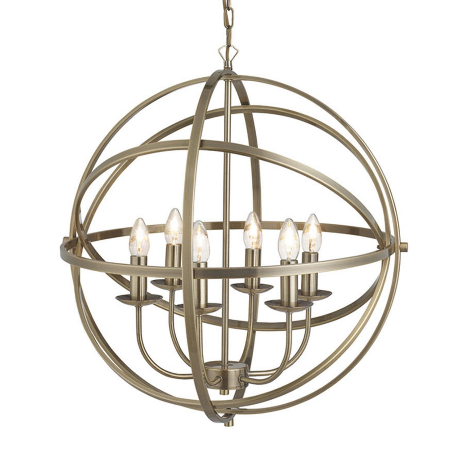 Searchlight Anmutige Hängeleuchte Orbit Im Käfig Design Deckenlampe Deckenspot B-Ware - 5053423056722