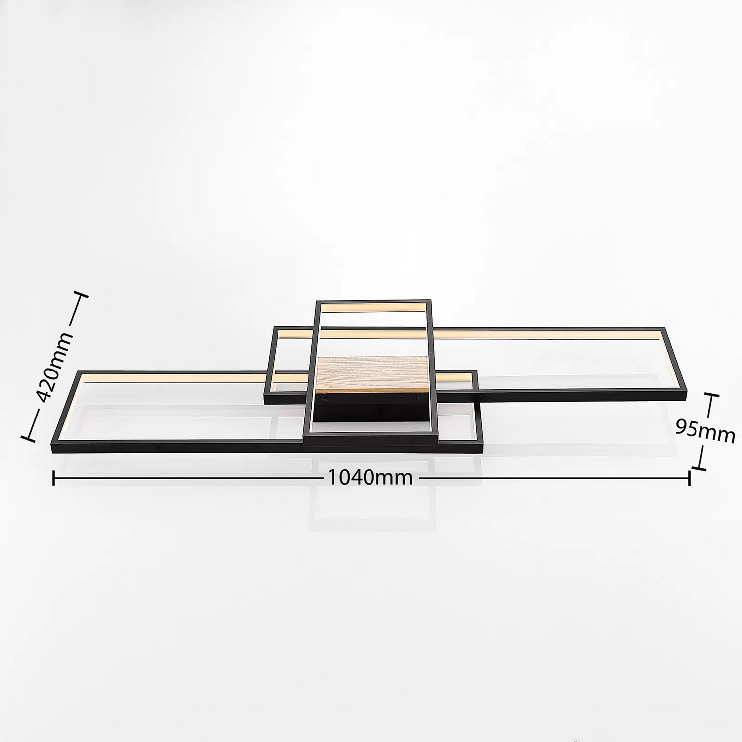 Lindby Emiljan Led Deckenlampe Deckenlampe Deckenlicht Flurlampe Schwarz Matt B-Ware - 12753289724463