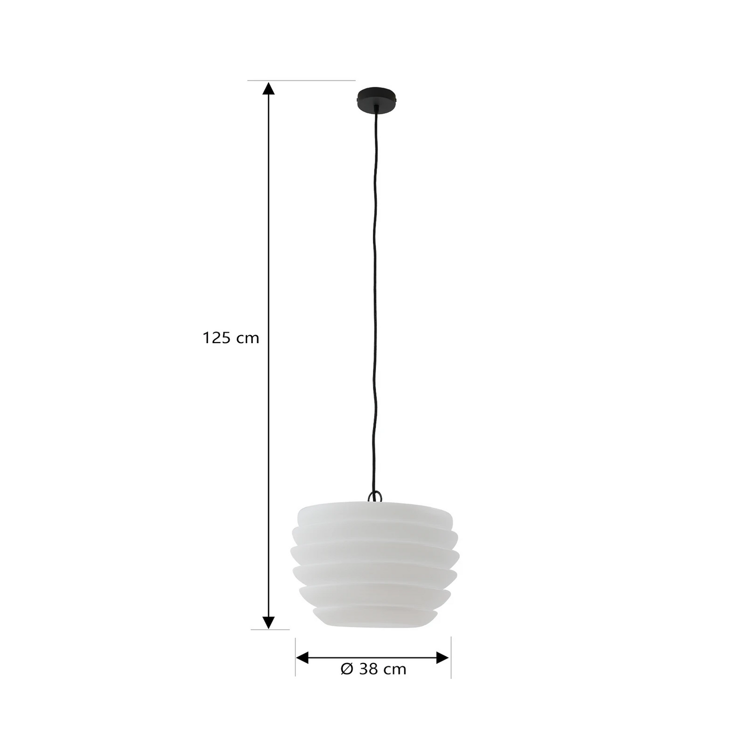 B-Ware Lindby Außenhängeleuchte Arona Weiß Kunststoff ø 38 Cm Deckenlampe Lampe Leuchte