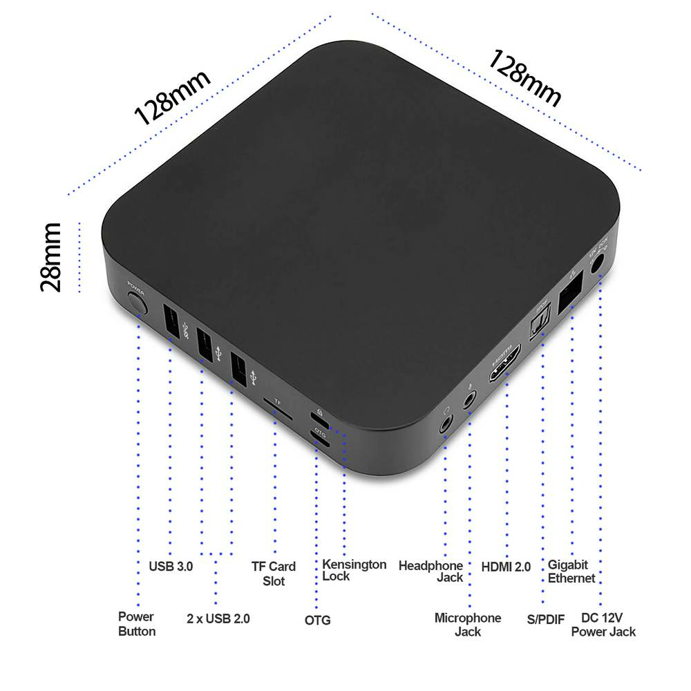 Minix Android Mini Pc X35i Plus Arm Cortex Rk3566 Computer Quad Core 2 Gb R487 B-Ware