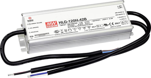 Driver LED Mean Well HLG-120H-24B, transformateur LED à tension et courant constants