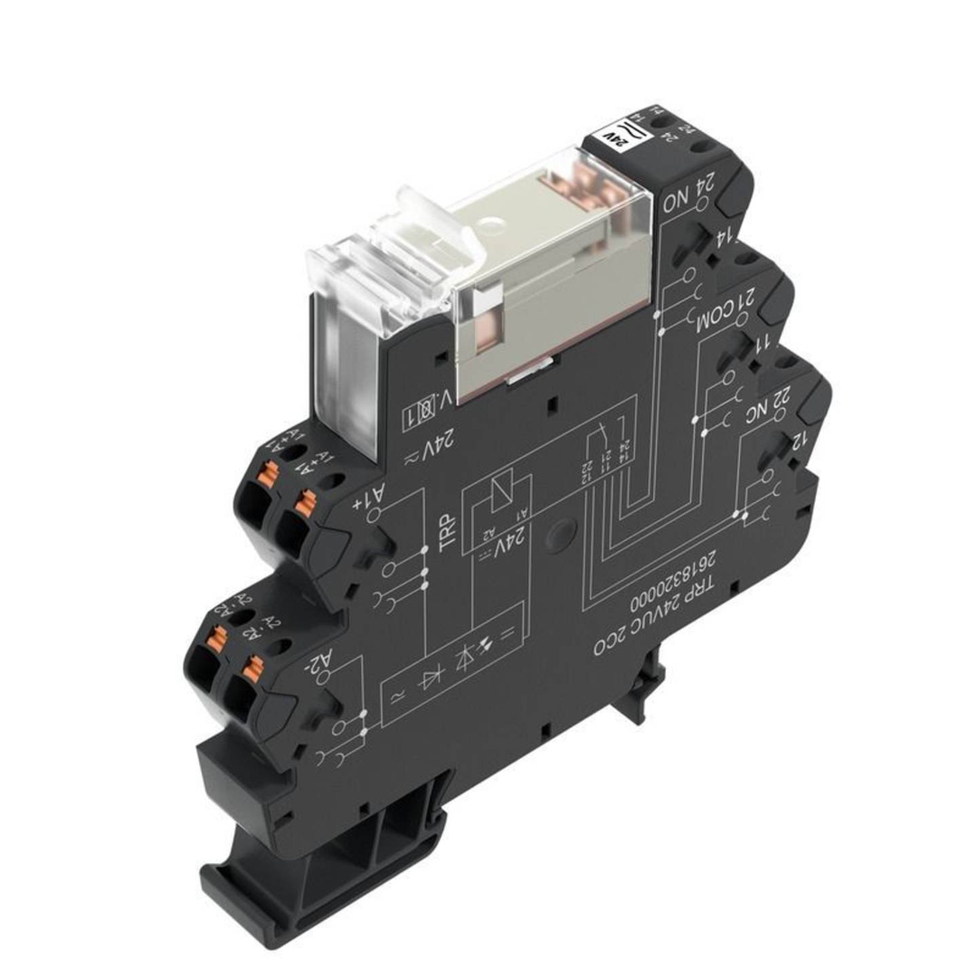 Weidmüller Koppelrelais TRP 24VUC 2CO AU 24 V DC AC 8 A 2 Wechsler 10 Stück