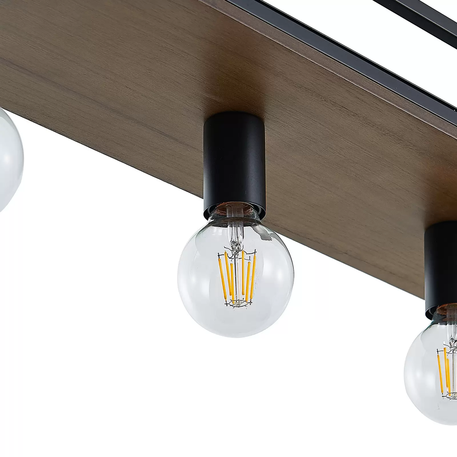B-Ware Lindby Kirista Pendelleuchte Hängeleuchte Leuchte Lampe E27 Holz Dimmbar 10047