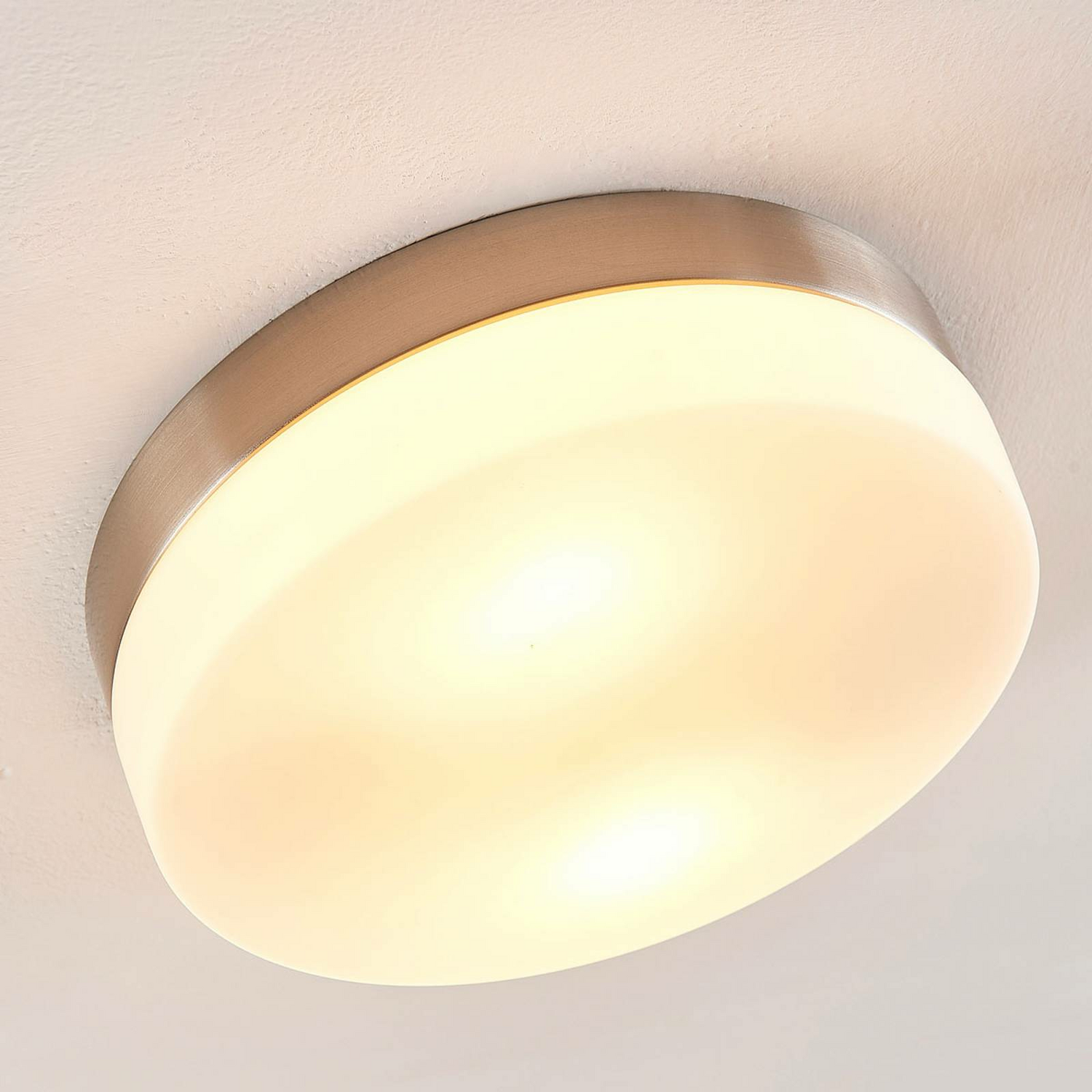 B-Ware Lindby Bad Deckenlampe Amilia Deckenleuchte Lampe Leuchte Glasschirm ø 23,5 Cm