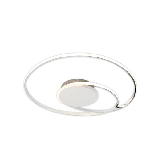 Lindby Dorle LED-Deckenleuchte Deckenlampe Deckenlicht Lampe Licht chrom Ø 60435
