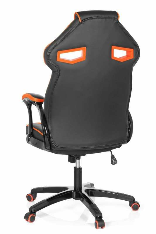 Hjh Office Gaming Stuhl Bürostuhl Guardian Schwarz Orange Kunstleder B-Ware - 4251084654344