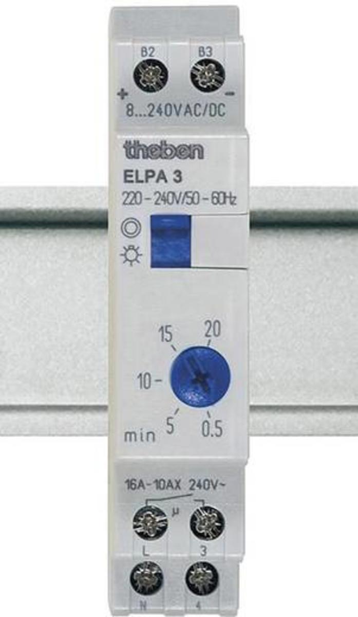Theben Treppenlichtzeitschalter Hutschienen Treppenlichtschalter analog ELPA3881 - 4003468010501