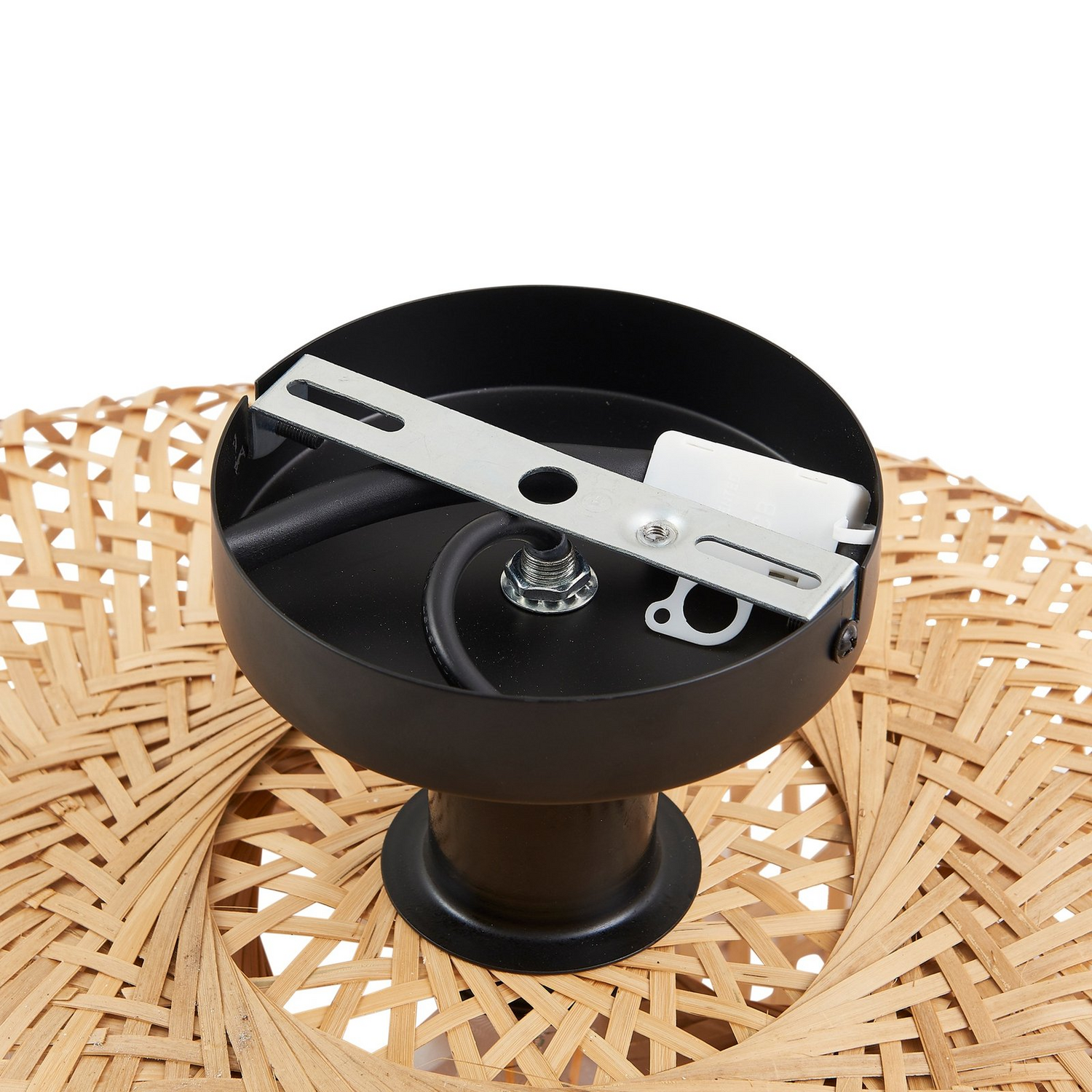 B-Ware Lindby Deckenleuchte Eleane Bambus Natur ø 50 Cm Deckenlampe Lampe Leuchte S467
