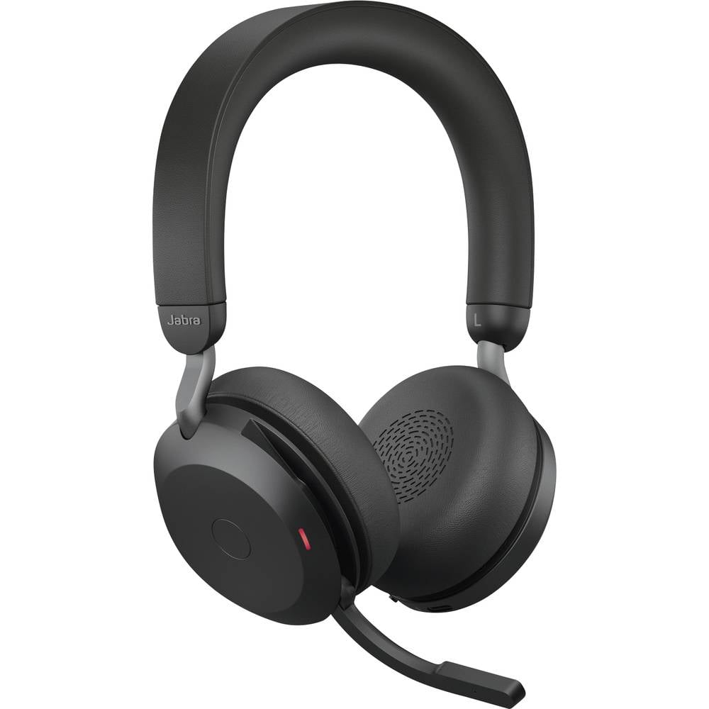 Casque audio Jabra Evolve2 75 pour téléphone, supra-auriculaire, avec microphone intégré et fonction gaming (produit reconditionné).