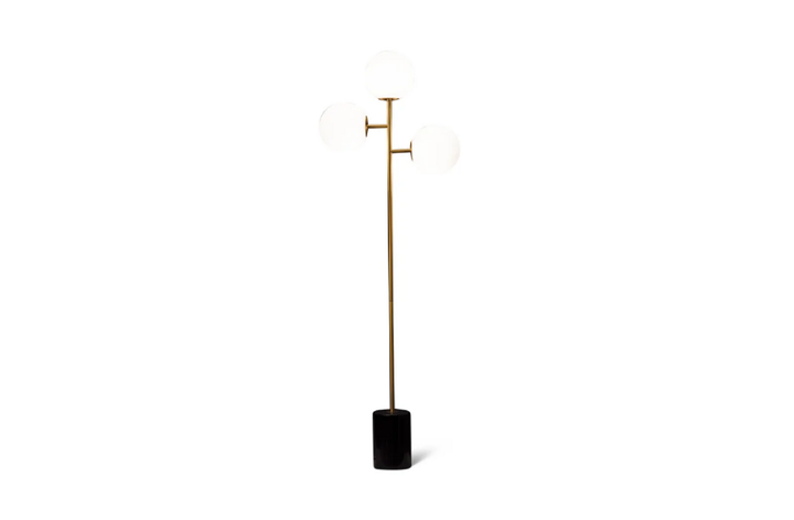 Pols Potten Full Moon Stehleuchte Stehlampe Lampe Schwarz Messing H 165 X ø 60cm B-Ware