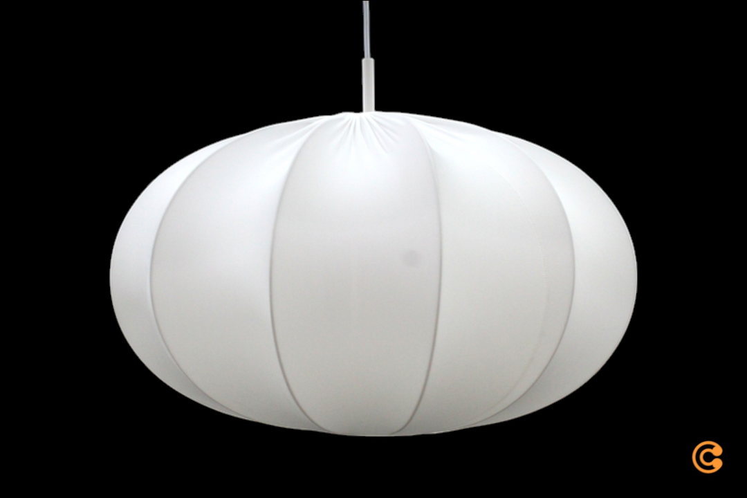 Aeron Deckenleuchte Textillampe Weiß 60 cm Deckenbeleuchtung Lampe Licht E27