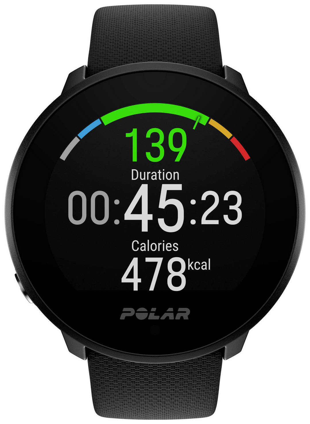 Polar Unite Pulsuhr Fitnessuhr Smartwatch Sportuhr Uhr 43mm Pulssensor schwarz