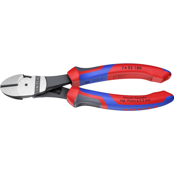 Knipex Seitenschneider 74 02 180 Werkstatt Kraft-Seitenschneider mit Facette