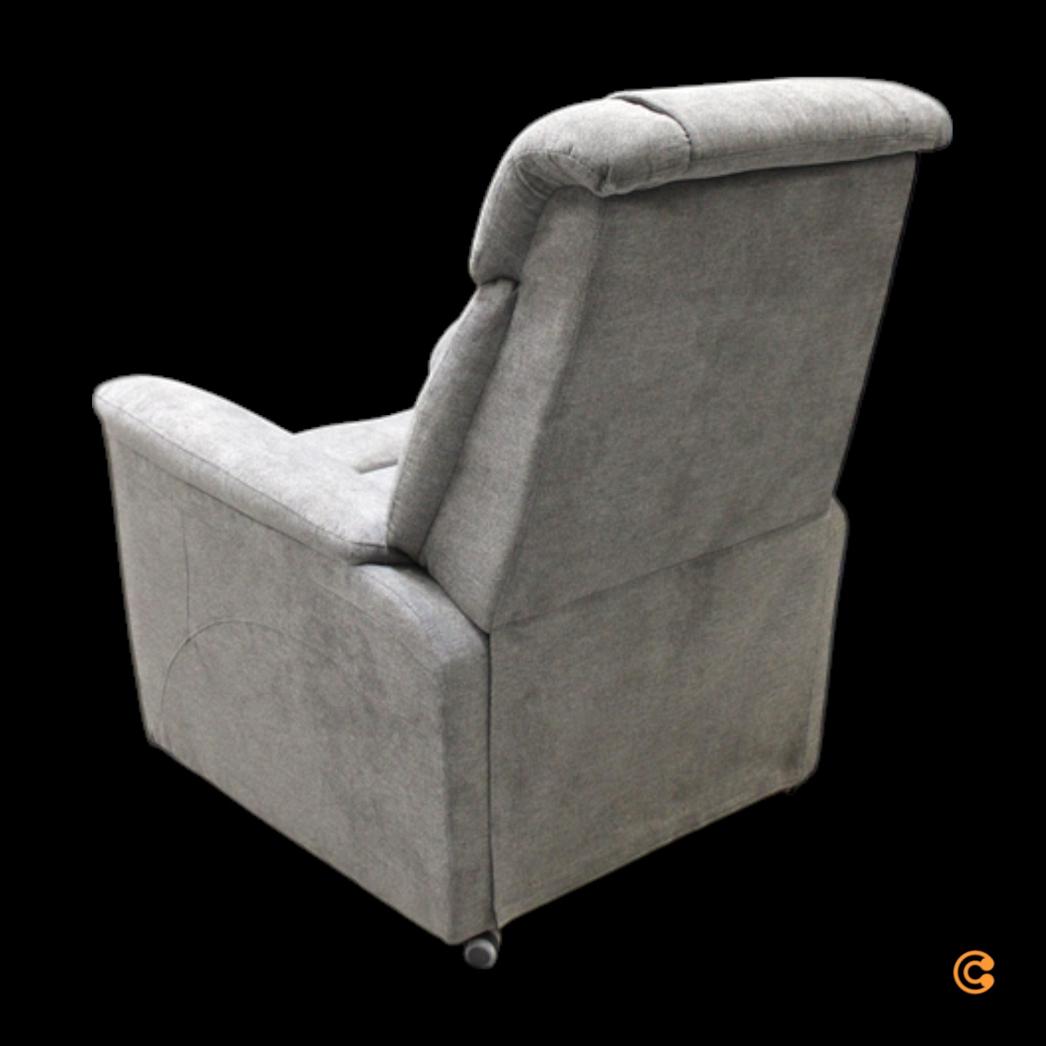 B-Ware loftscape Fernsehsessel Loccota Sessel Dunkelgrau Wohnzimmermöbel DEFEKTWARE