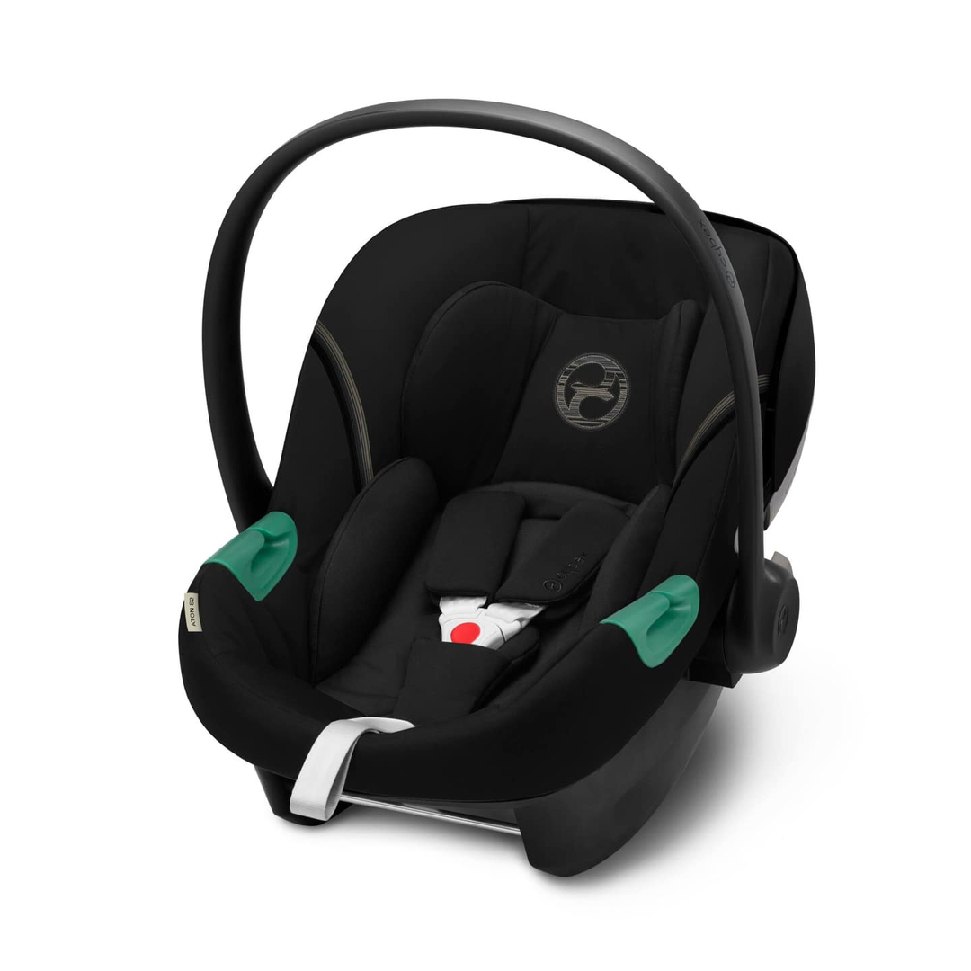 Cybex Aton S2 i-Size Moon Black Autositz Babyschale Kindersitz Sicherheit Auto