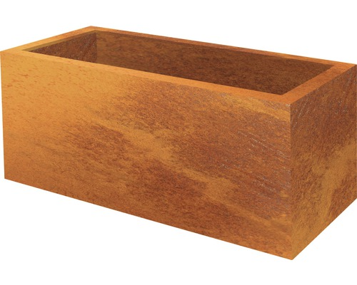 Palatino Pflanzkübel Lotte Corten Stahl 120x40x50cm Blumenkasten Pflanzen Frost B-Ware