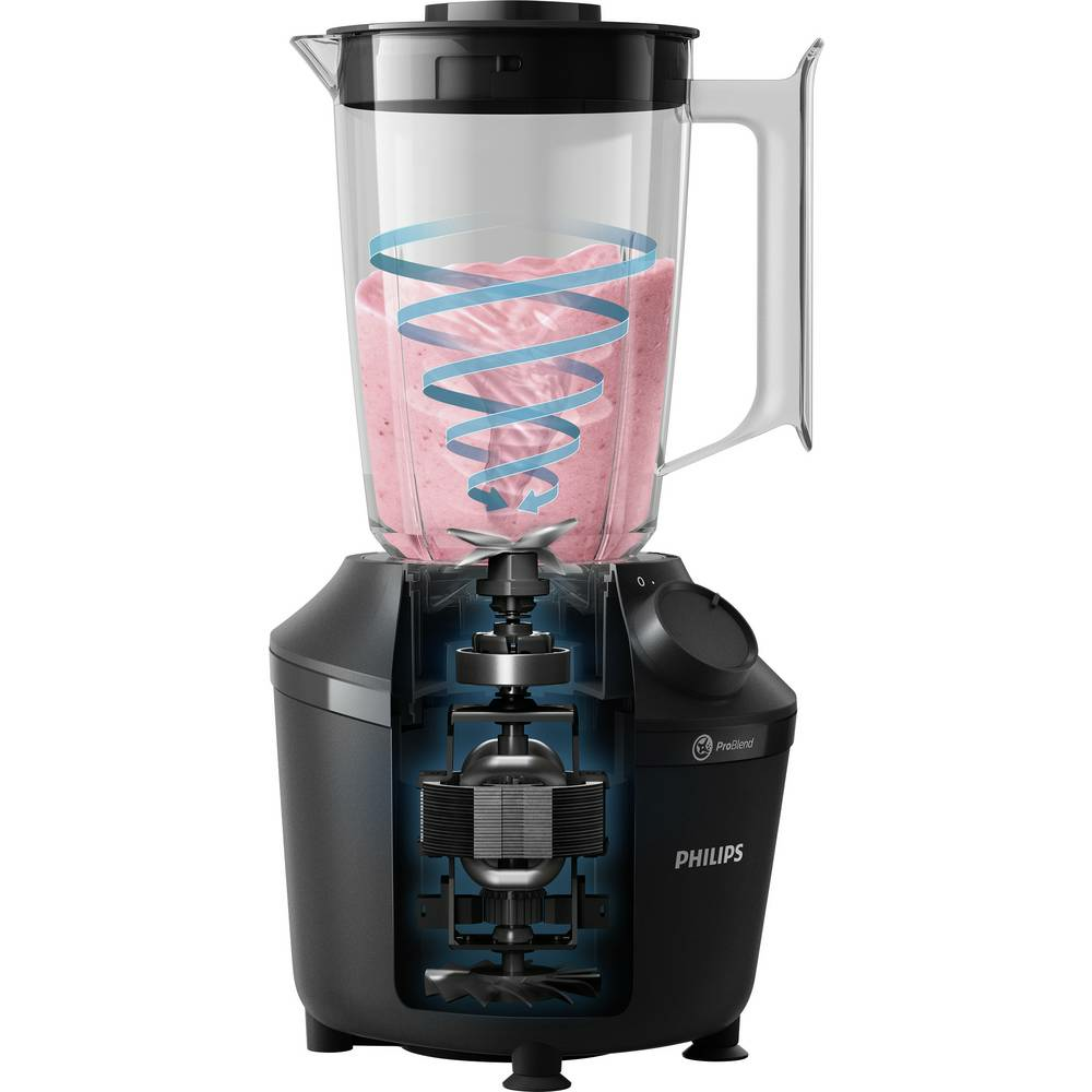 B-Ware Philips Hr2041/41 Standmixer Mixer Smoothiemaker Blender 450 W Schwarz