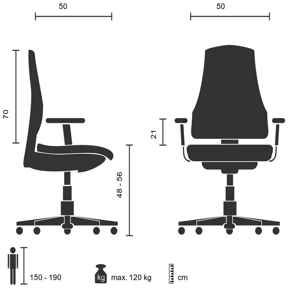 Bürostuhl Chefsessel Schreibtischstuhl Aria High Netzstoff Kunstleder Schwarz B-Ware - 4260182534984
