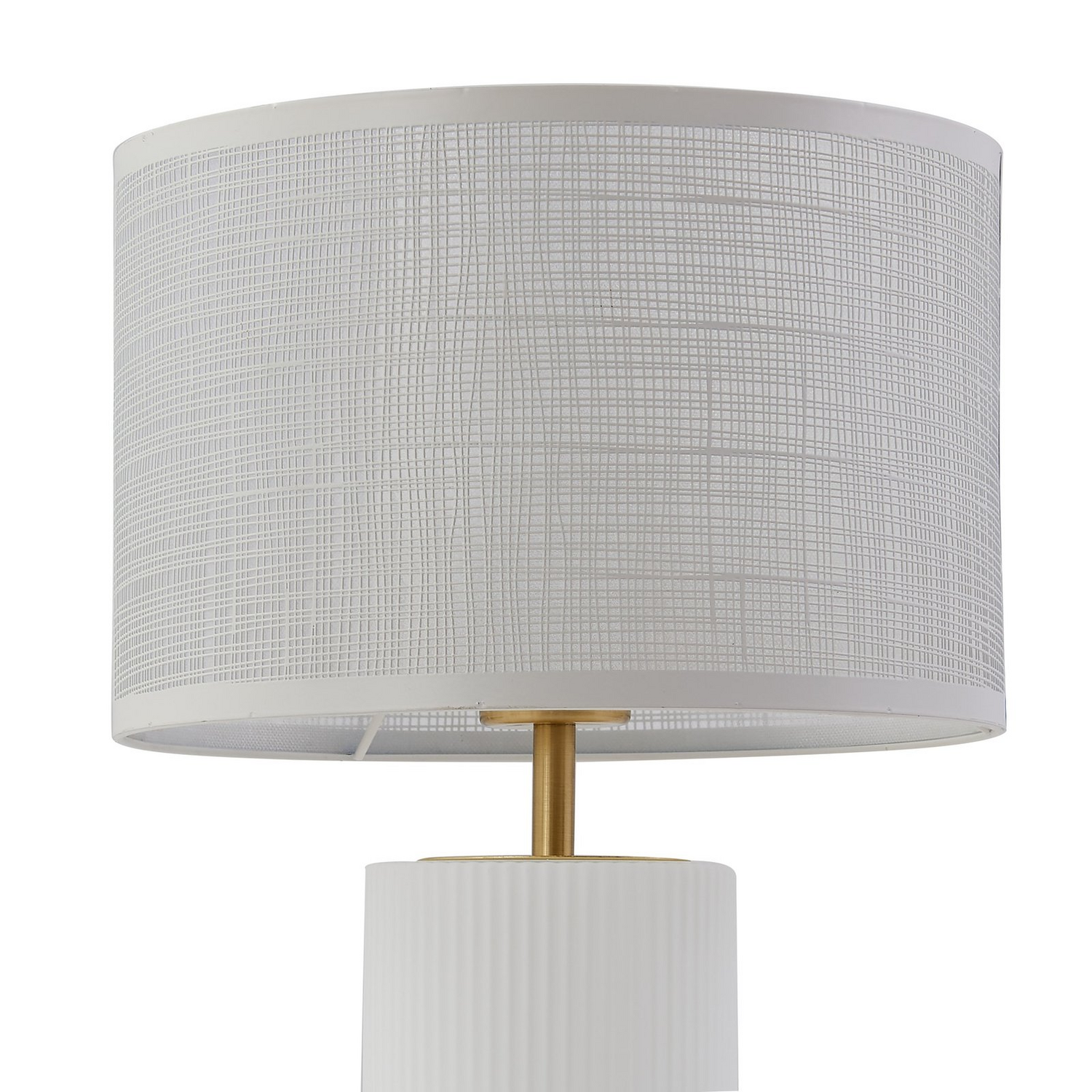 Lindby Tischleuchte Sorscha Weiß Eisen ø 26 Cm Tischlampe Lampe Leuchte Spot361 B-Ware