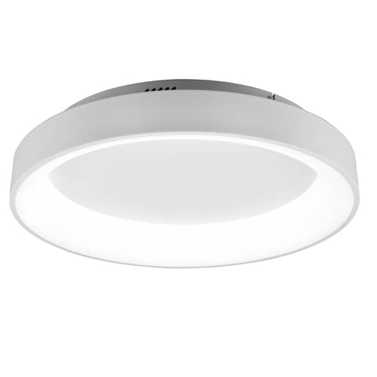 Trio Lighting Led Deckenlampe Girona Deko Deckenlampe Mit Fernbedienung, Weiß B-Ware