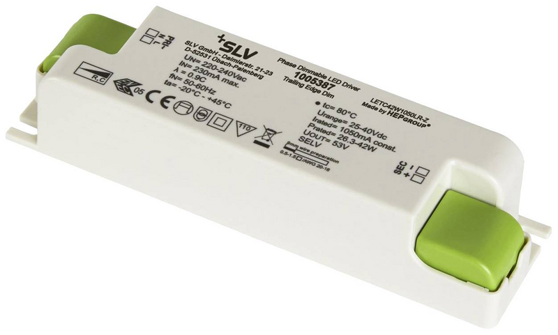 Slv 1005387 Led Treiber 40 W 1050 M A 240 V Leuchtenzubehör Beleuchtungstrafo B-Ware - 4024163254557