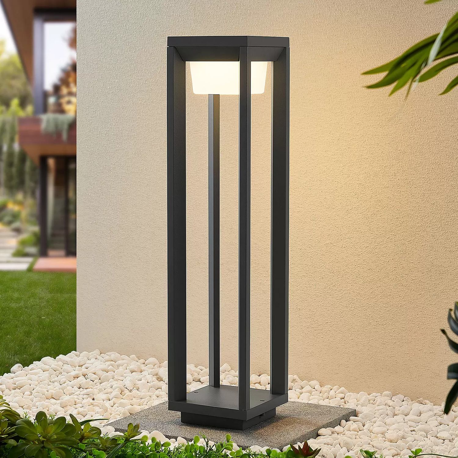 Prios Gamion Led Wegeleuchte Lampe Aluminium 60 Cm Gartenbeleuchtung Led Leuchte B-Ware