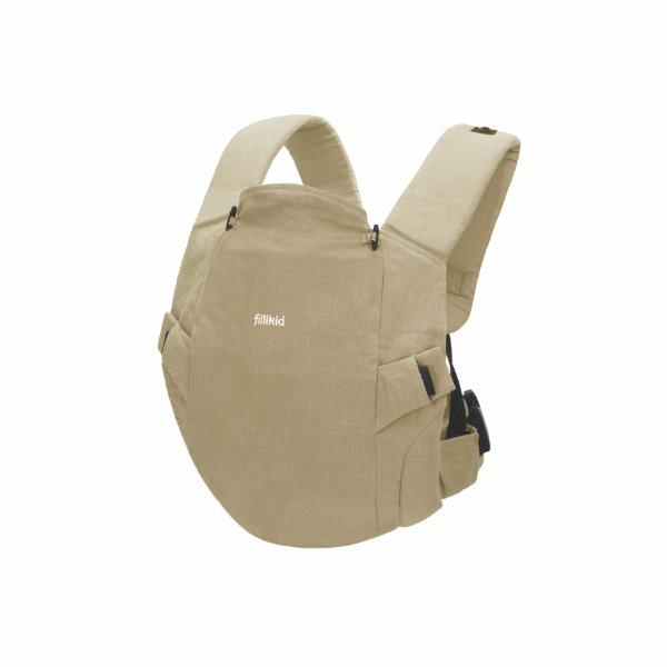 Fillikid Bauchtrage Natural Beige Babytrage Kindertrage Tragetasche Tragetuch