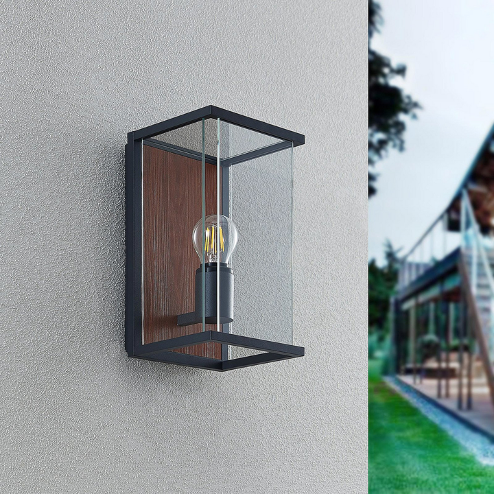 Lucande Elwin Wandleuchte Wandlampe Wandlicht Leuchte Lampe LED eckig einflammig
