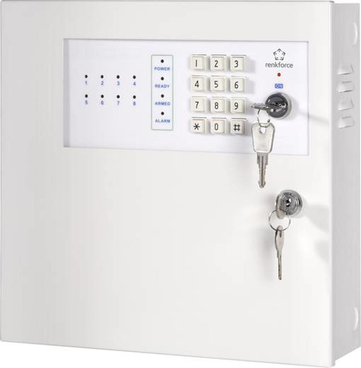 Renkforce Alarmzentrale Mac 608 8x Drahtgebunden Mit Schlüssel Alarmanlage Alarm B-Ware - 4016138789065