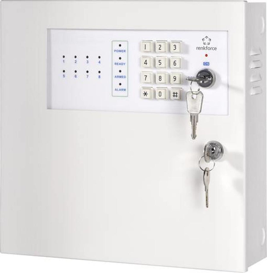 Renkforce Alarmzentrale Mac 608 8x Drahtgebunden Mit Schlüssel Alarmanlage Alarm B-Ware - 4016138789065