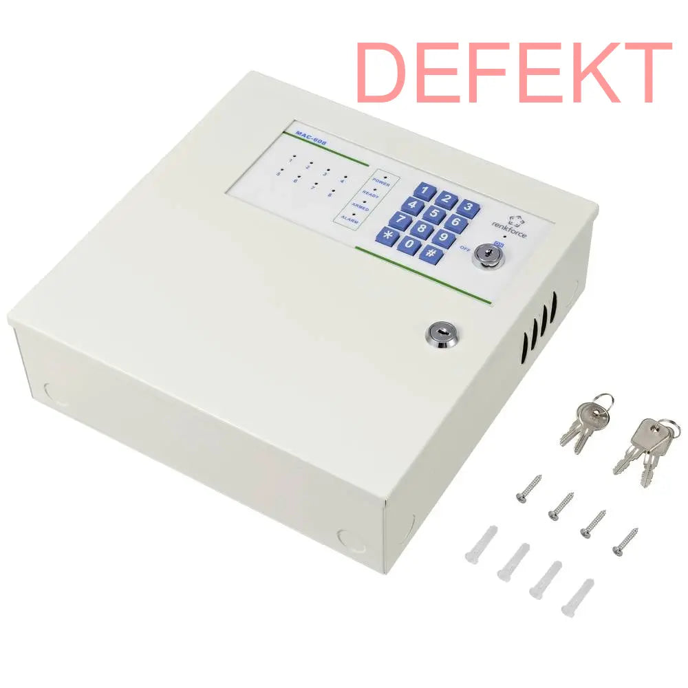 D-Ware Renkforce Alarmzentrale Mac 608 8x Drahtgebunden Mit Schlüssel Defektware - 4016138789065