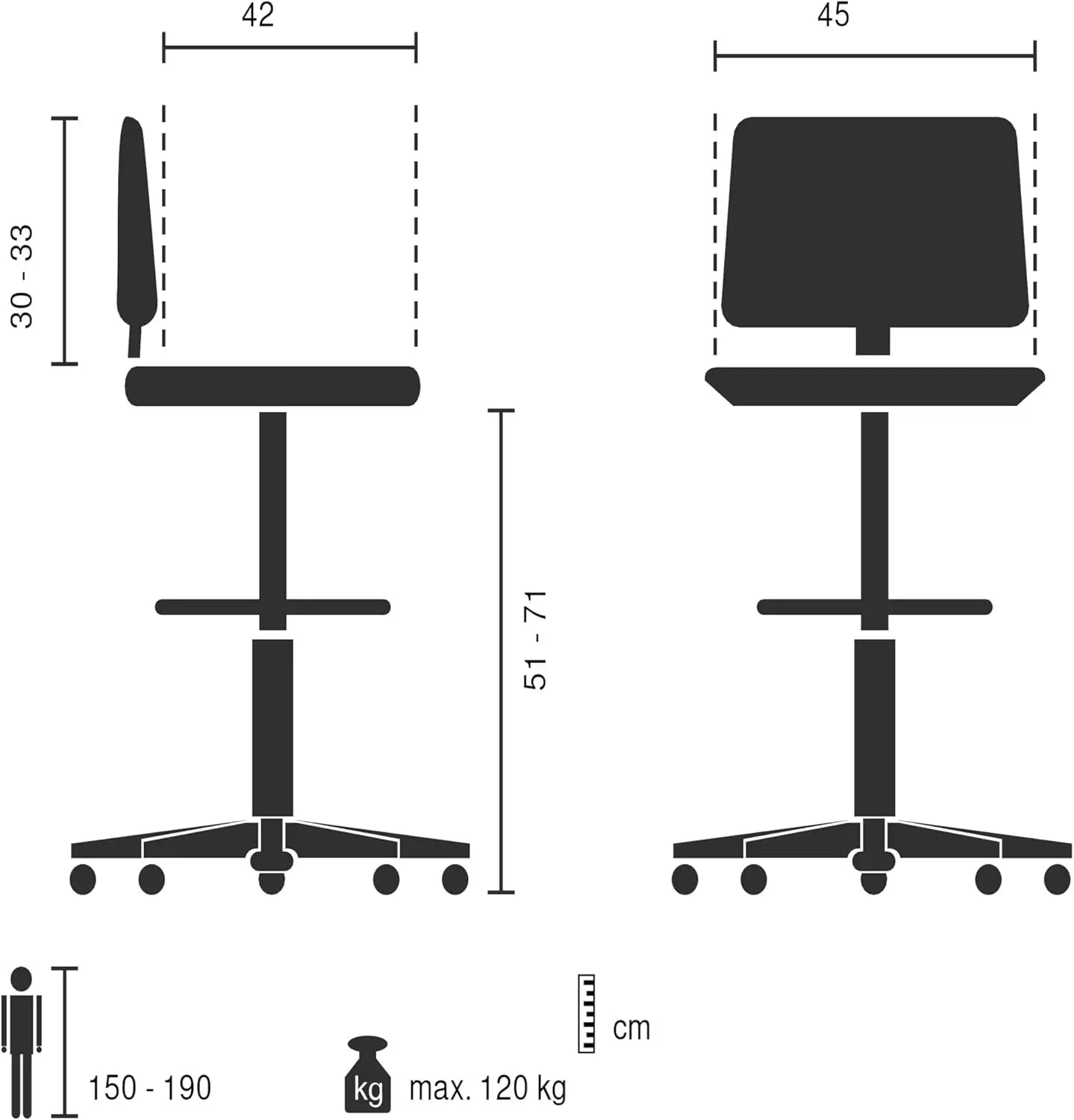 B-Ware Hjh Office Bürostuhl Ergonomisch Work Mf2 Höhenverstellbare Rückenlehne Möbel - 800304