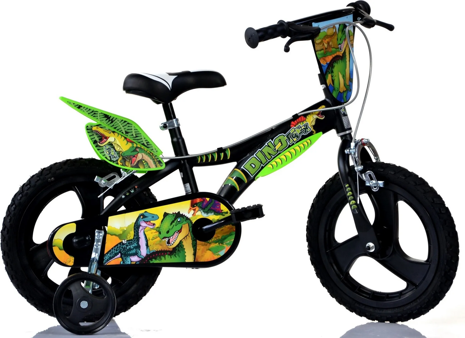 Dino Bikes 16 Zoll Kinderfahrrad Mountainbike T Rex Dinosaurier Schwarz72 B-Ware