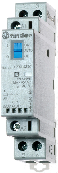 Finder Installationsschütz Schaltgerät Relais 25 A 24 V Ac Dc 22.32.0.024.1340 B-Ware