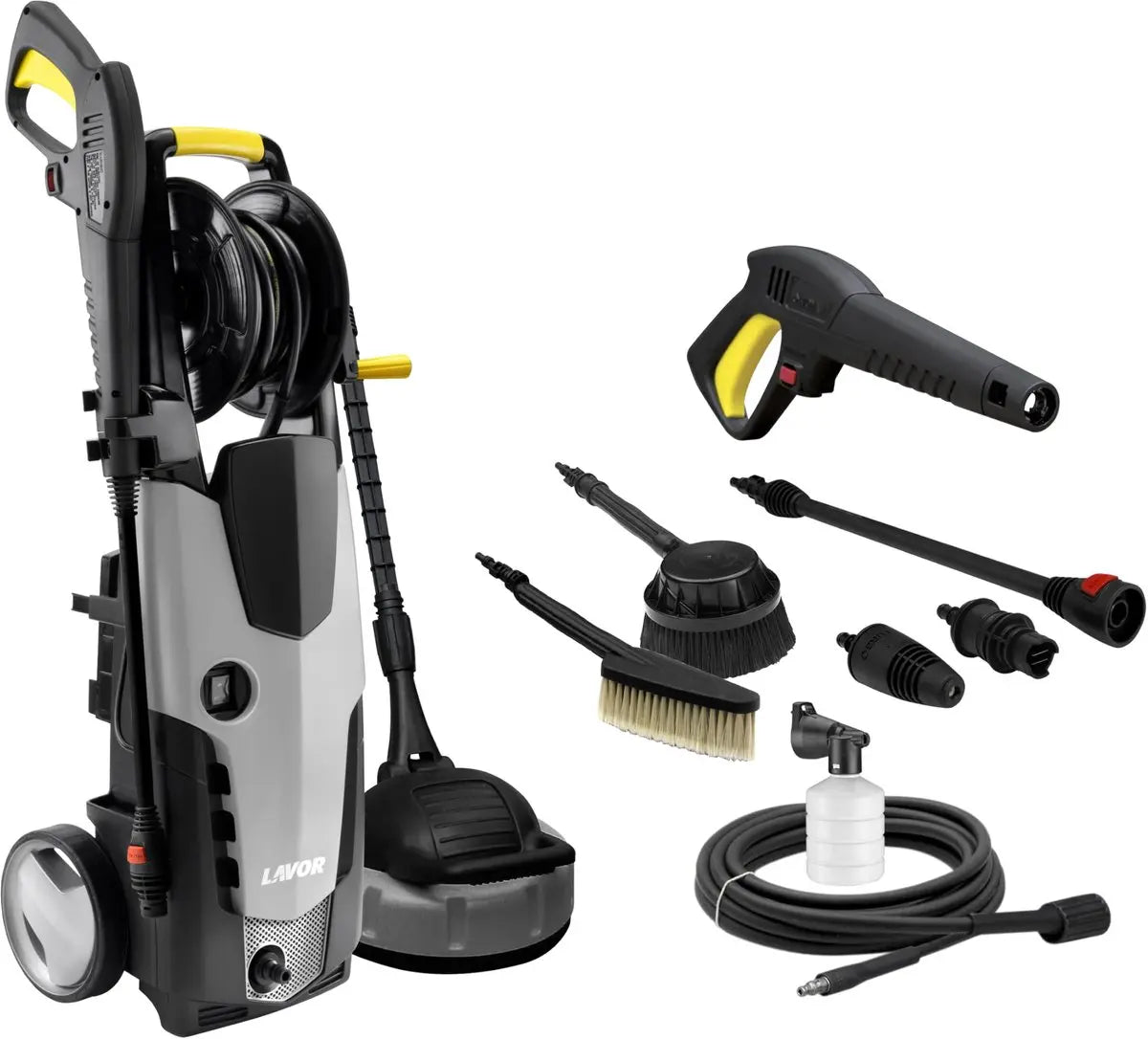 B-Ware Lavor Kaltwasser Hochdruckreiniger Reinigungsgerät Hdr Stm 160 Kit Grey Line - 8013298216482